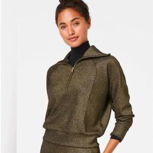 Spanx Women's airessentials half zip limited edition Sweater